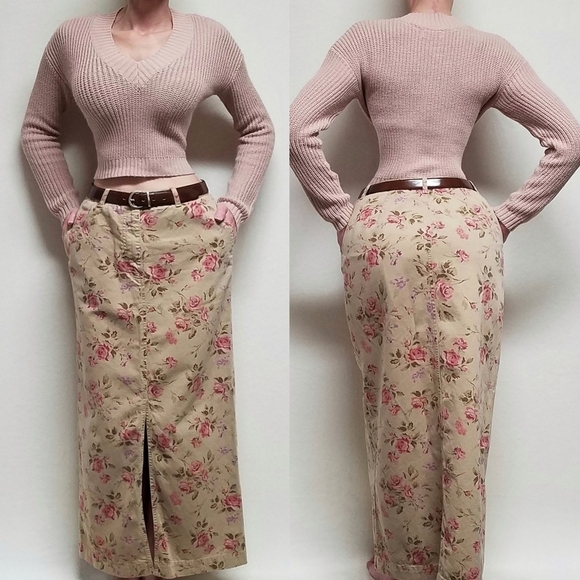 Vintage Eddie Bauer Brown Leather Boho Belt Large main image 5
